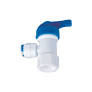 WHIMAR Valvola di chiusura per impianti adosmosi con tubi 1/4 attacco rubinetto (plastica) filetto femmina