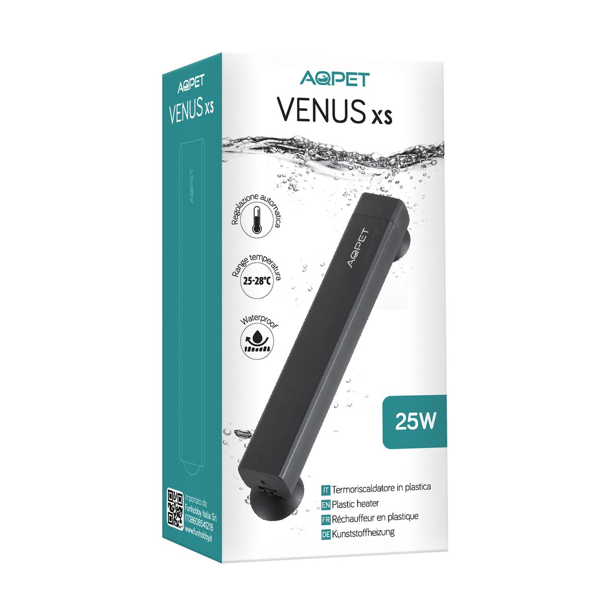 AQPET Riscaldatore Venus XS rod 25w new