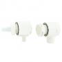 AGP New kit tracimazione carico/scarico marino bianco foro 54 completo di tubi