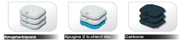 Cartuccia carbone 3pz 2226-2382-2026