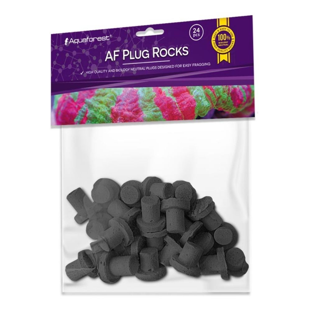 AQUAFOREST Plug rocks 24 pezzi black