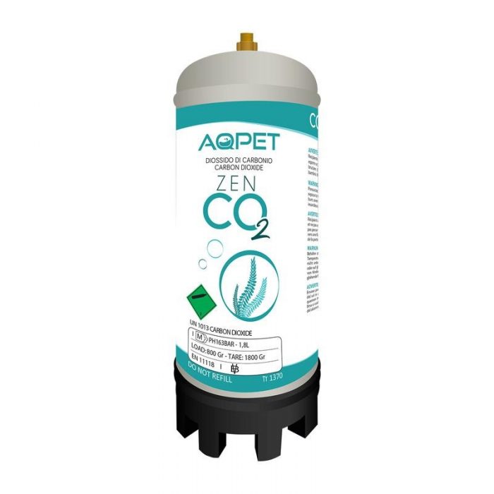 AQPET  Bombola C02 non  ricaricabile 800g