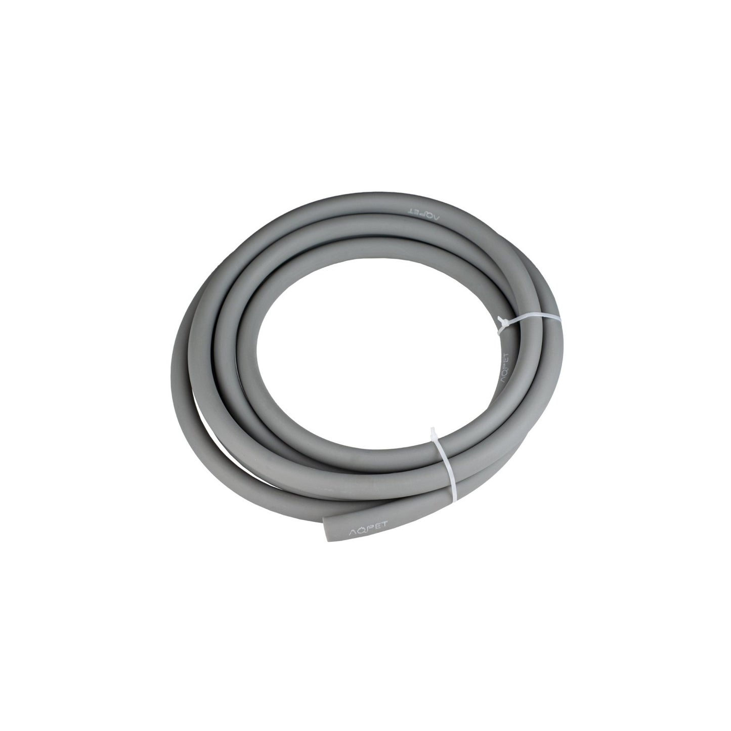 AQPET Tubo in islicone pvc mix effetto seta grigio 12/16  matassa 5 mt