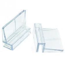 INSA Appoggino per vetri di spessore  - 6 -mm, supporto per vetri o plexiglass di copertura acquario - 1 pz